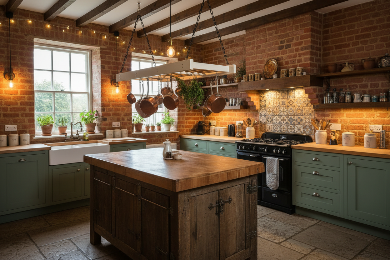 Hanging Pot and pan rack kitchen