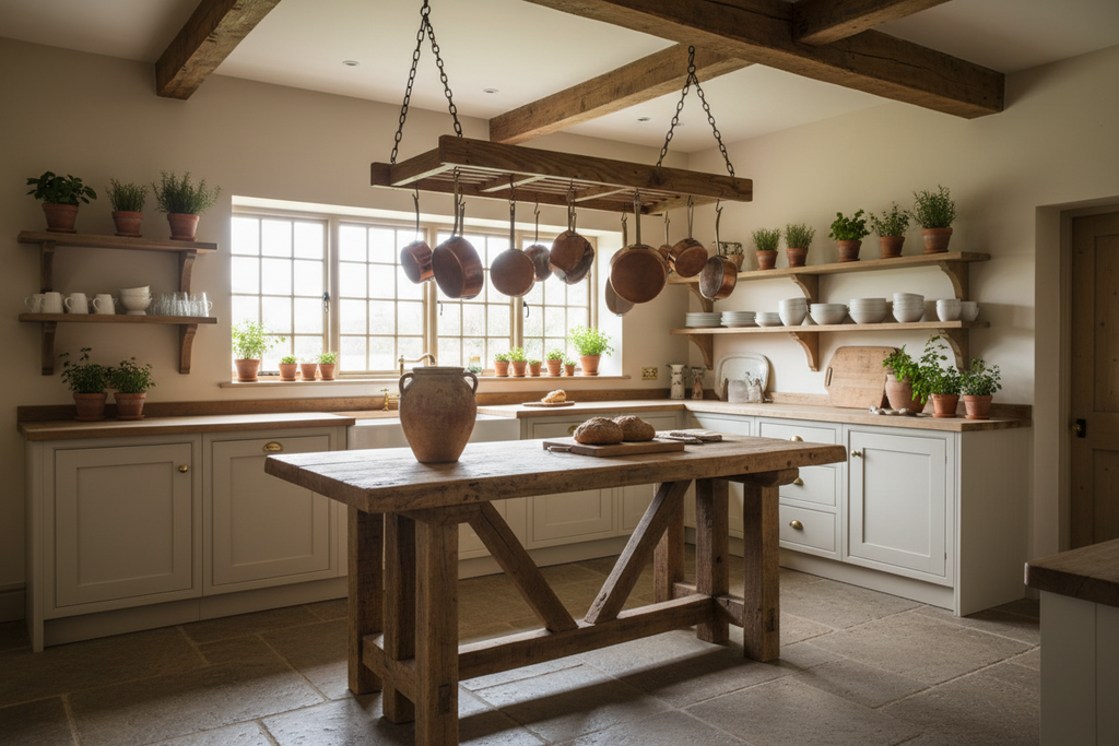 Hanging Pot and pan rack kitchen