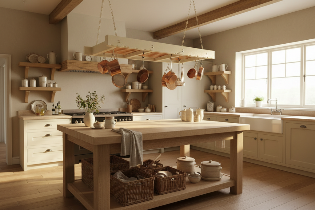 Hanging Pot and pan rack kitchen