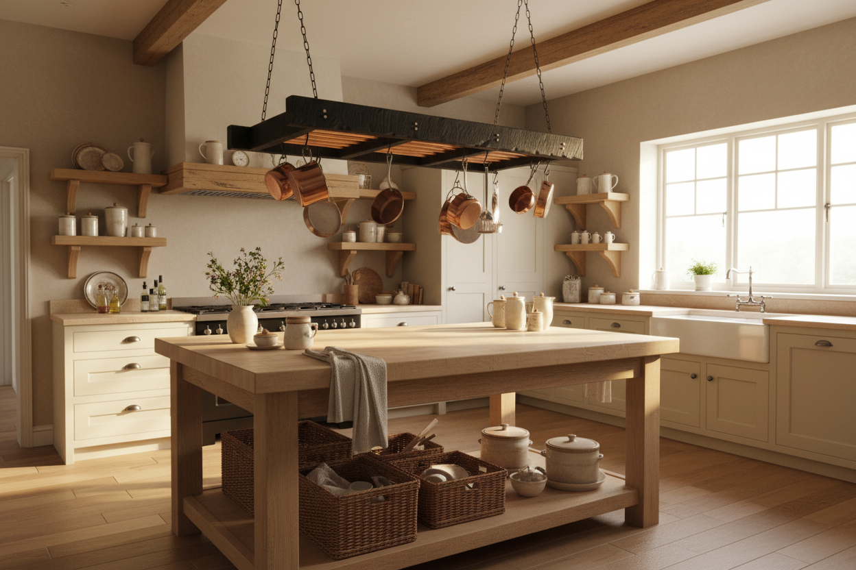 Pot and pan rack kitchen