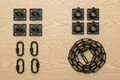 Hanging Pot Rack Kit - complete set of components