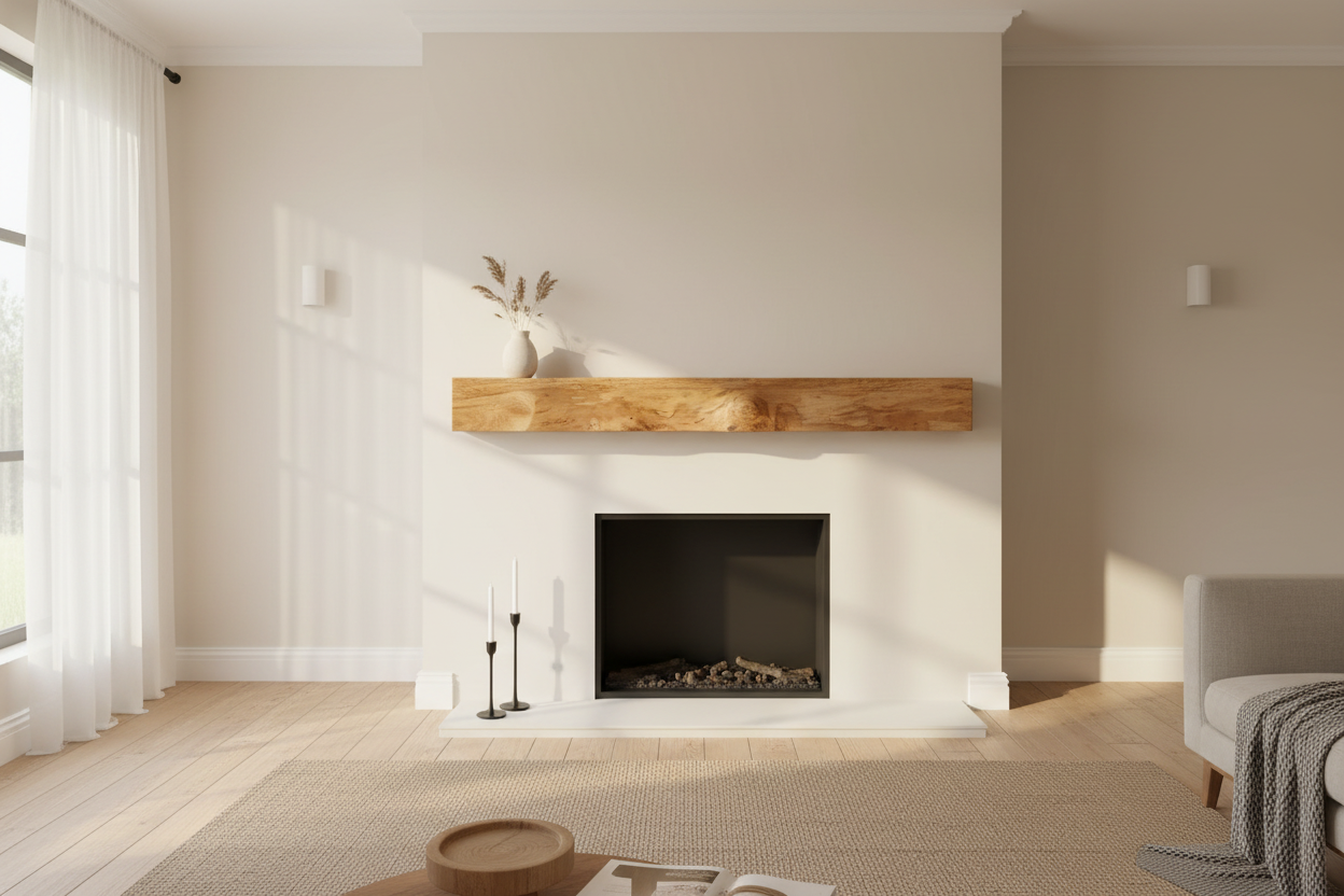 Solid Oak Large Shelf / Fireplace Lintel