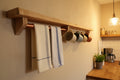 Oak utensil shelf