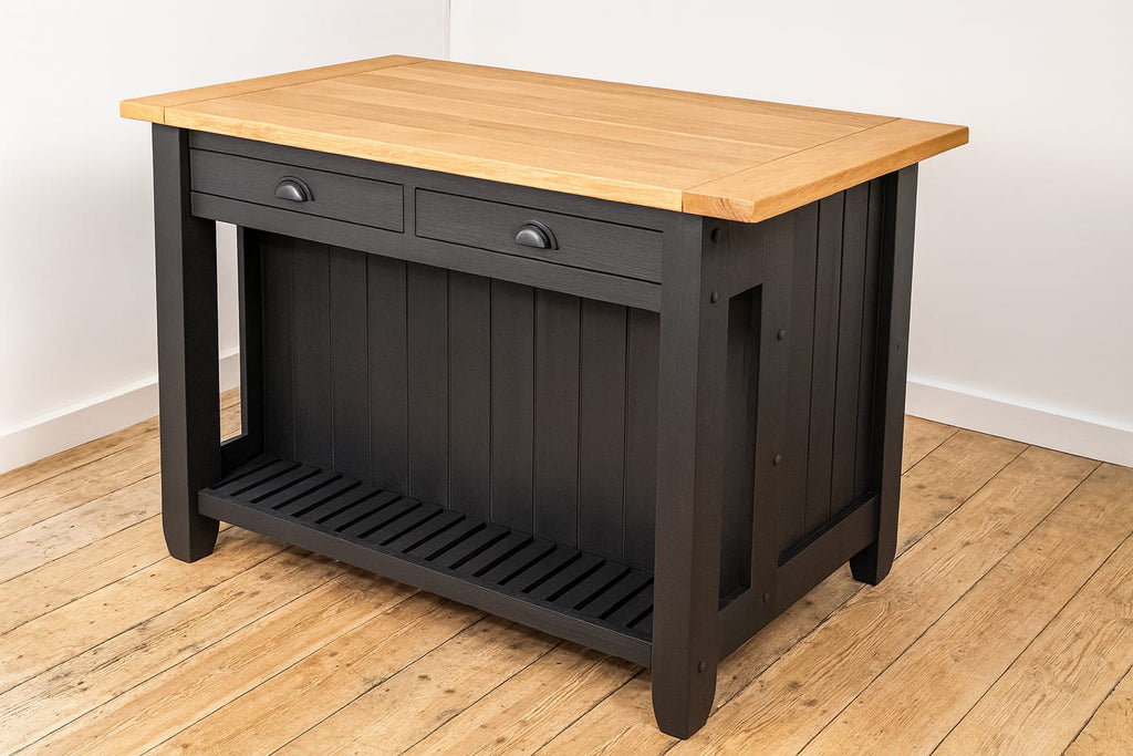 Black Rustic Kitchen Island