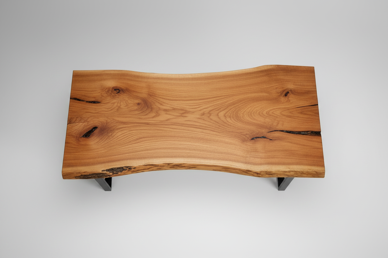 Live Edge Oak Desk – Bespoke Handcrafted